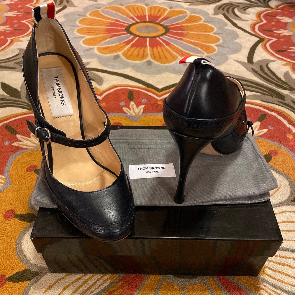 RARE: Thom Browne Navy Mary Jane